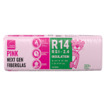 Owens Corning R-14 PINK NEXT GEN™ FIBERGLAS® Insulation – 15" x 47" x 3.5" (78.3 sq. ft.)
