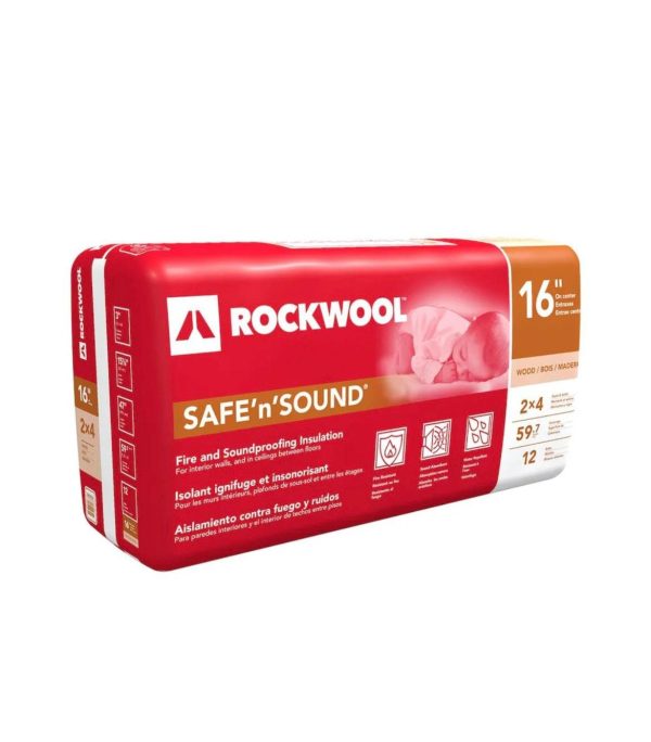 Rockwool 16 inch O.C. Wood Studs